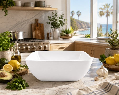 12" x 12" x 5.5" Square Melamine Bowl Item #66674
