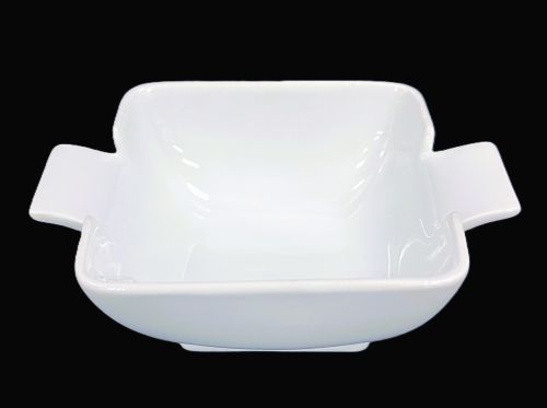 4.25" Square Bowl with Handle – 3.5 oz. - Item #66812