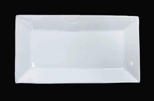 11.5 x 6.25" White Rectangular Plate - Item #67087
