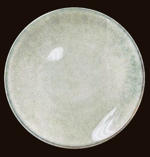 8.25" Beige Blue Speckled Plate - Item #67270