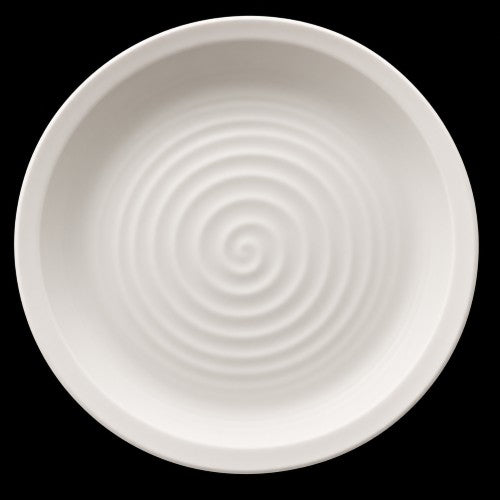 11" WHITE RIPPLE-TEXTURED DINNER PLATE - ITEM #67274