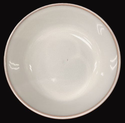 5.5" Round Bowl Grey Brown Bowl with Brown Rim - Item #67317