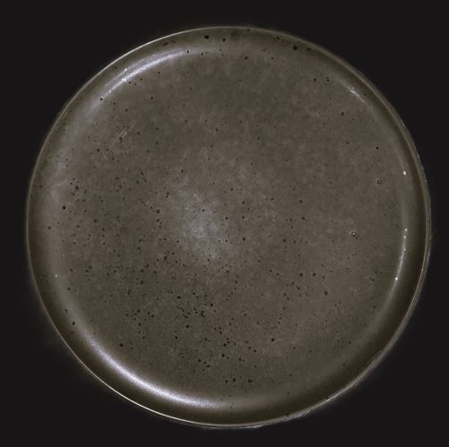10.5 INCH BLACK GRANITE SPECKLED DINNER PLATE Item #67581