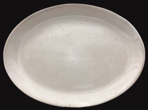 15x11" Beige Oval Platter - Item #67627