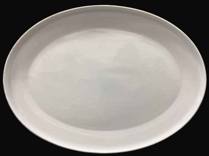 15" x 11" Beige Serving Platter - Item #67628