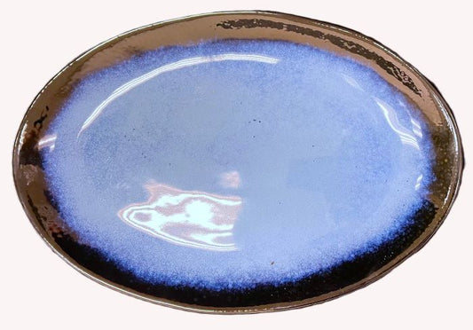 16x11" Ocean Tide Oval Platter - Item #67629