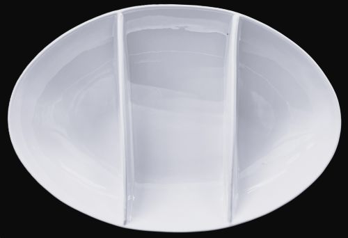 15" X 10" Oval Divided Bowl - Item #67635