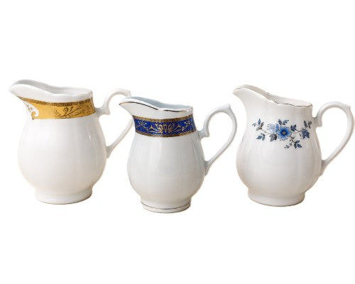 5.5" Assorted Porcelain Creamers  Item #67680-2