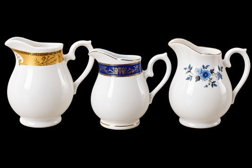 5.5" Assorted Porcelain Creamers  Item #67680-2