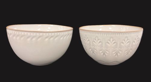 6.75" Beige Mix Bowls - Item #67698