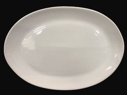 14.5" x 9.75" Greyish Oval Plate - Item #67777