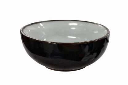 3.5 INCH INDIGO BLUE BROWN BOWL 4oz. Item #67889