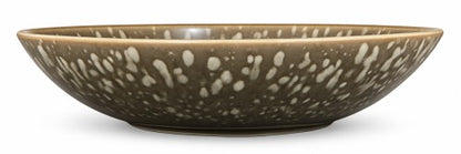 8.875 IN DARK -LIGHT GREY SPECKLED BOWL Item #67959