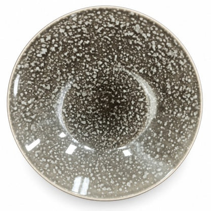 8.875 IN DARK -LIGHT GREY SPECKLED BOWL Item #67959