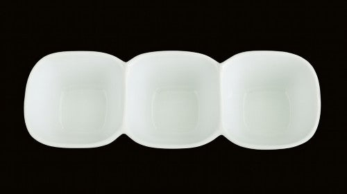 9.75" x 3.5" Three-Sectional Saucer - Item #67976