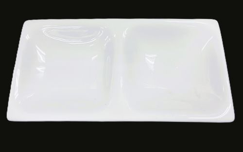 Two Section Plate/Platter 9.75" x 5" - Item #67980