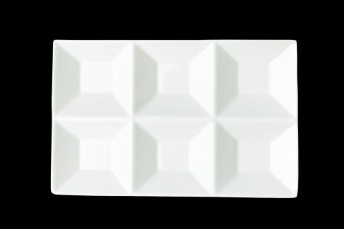 13" x 7.75" Six-Sectional Plate - Item #67985