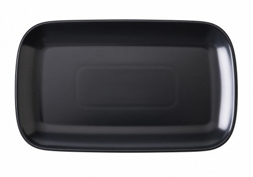 11.5" x 7" Matte Black Rectangular Platter – Item #68016