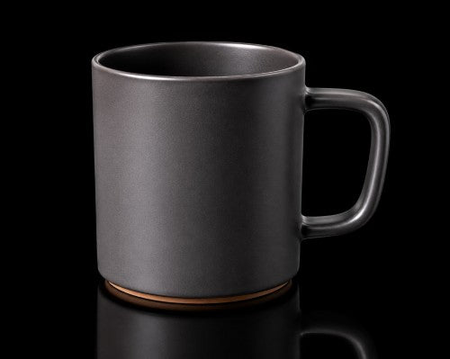 16 oz. Matte Charcoal Mug with Flat Handle – Item #680191