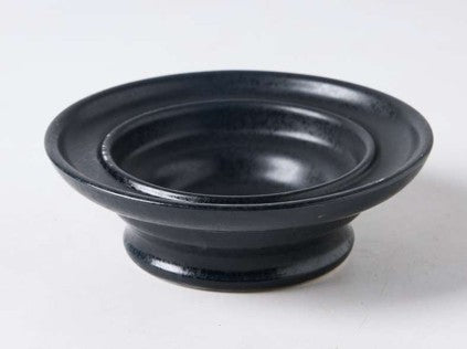 6.06" Elevated Black Ceramic Bowl – Item #68039
