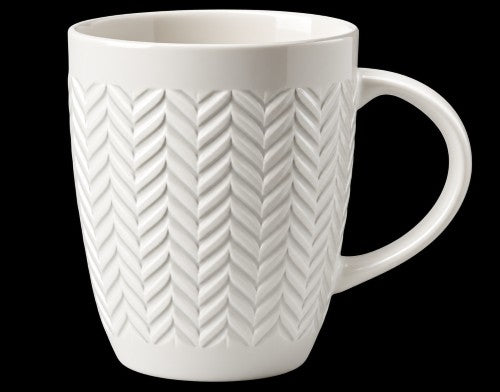 22oz. White Chevron Mug - Item #68071