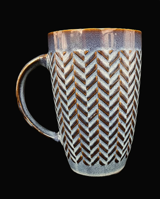 22 oz. Artisan Blue Brown Mug - Item #68072