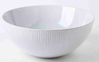 11" Ridge White Serving Bowl - Item #68108