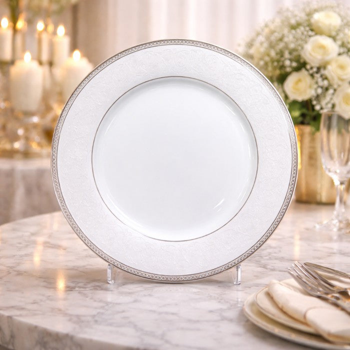 12" Silver Full Line Plate Madison - Item #68121