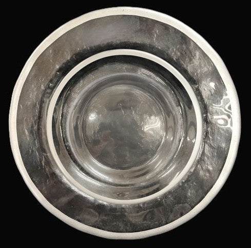 6.5" Silver Hammered Bread & Butter Plate - Item #68222