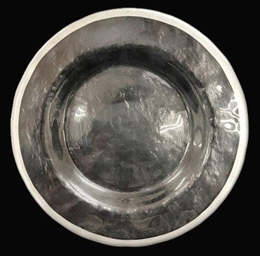 6.5" Silver Hammered Bread & Butter Plate - Item #68222