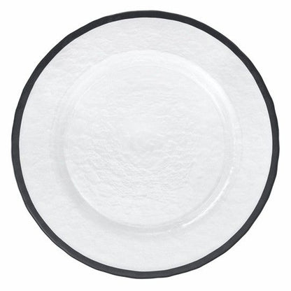 13" Black Hammered Charger Plate - Item #68225