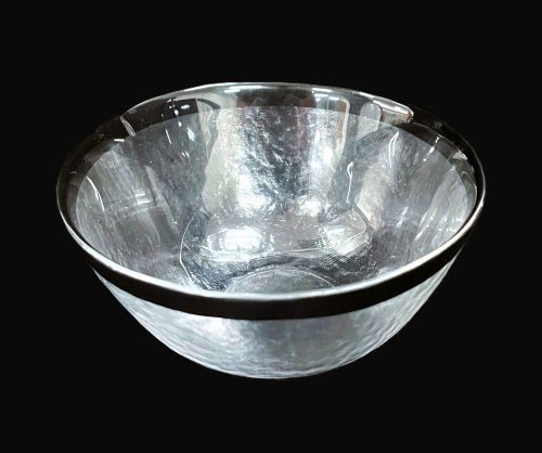 5.5" Black Rim Hammered Bowl - Item# 68229