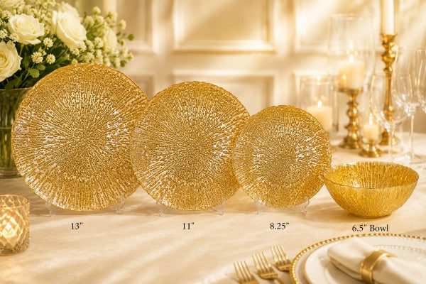 13" Chanterelle Gold Charger Plate - Item #68235