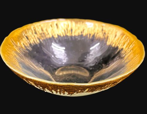 7" Gold Icicle Bowl - Item #68242