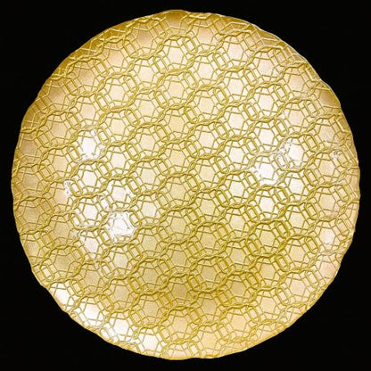 13" Mushroom Champagne Glass Charger - Item #68251