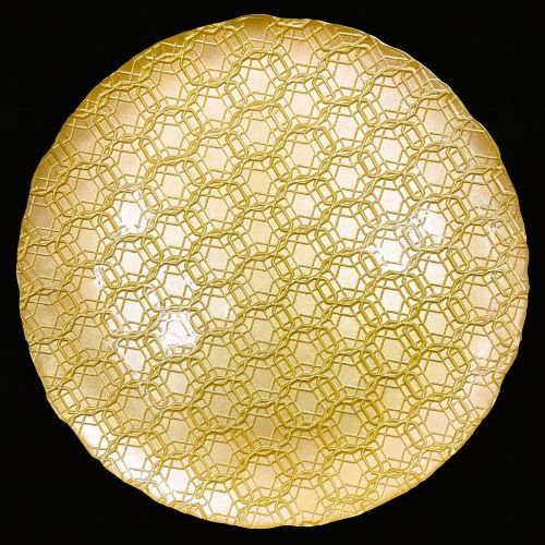 13" Mushroom Champagne Glass Charger - Item #68251