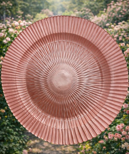 13" Marbella Blush Pink Charger Plate - Item #68263