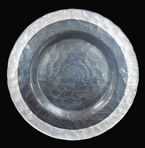 10.5" Grey Thick Rim Dinner Plate - Item #68284