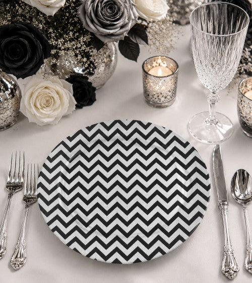 13" Missoni Black & White Charger Plate - Item #68285 $12.99 & 11" Item# 68286 $5.99