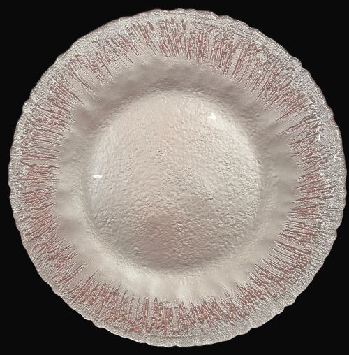 13" Icicle Soft Salmon Charger Plate - Item #68288