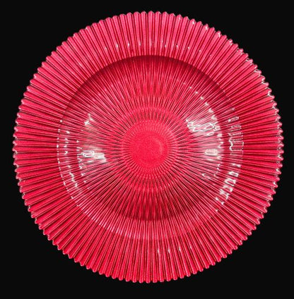 13" Marbella Cranberry Charger Plate - Item #68293