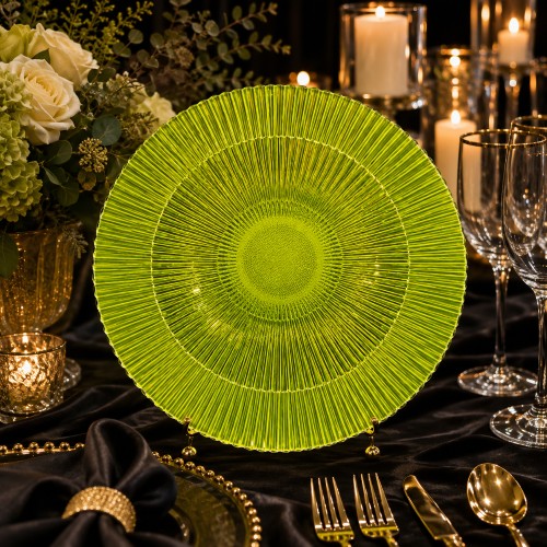 13" Marbella Citron Charger Plate - Item #68294