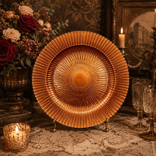 13" Marbella Copper Charger Plate - Item #68303