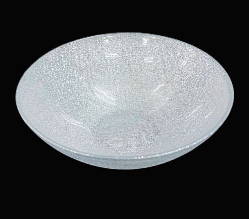 6.75" Silver Glitter Bowl - Item #68319