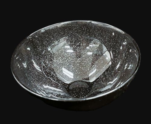 5" Black Glitter Bowl - Item #68326