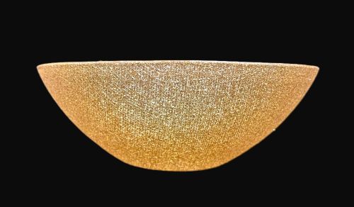 6.5" Gold Glitter Bowl - Item #68325