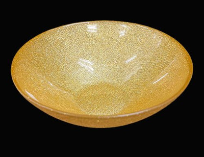 6.5" Gold Glitter Bowl - Item #68325