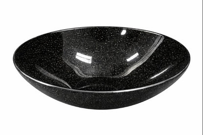 6.5" Black Glitter Bowl - Item #68326