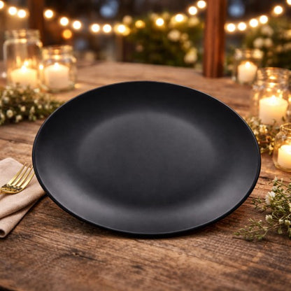 10.5" Black Matte Dinner Plate - Item #68340