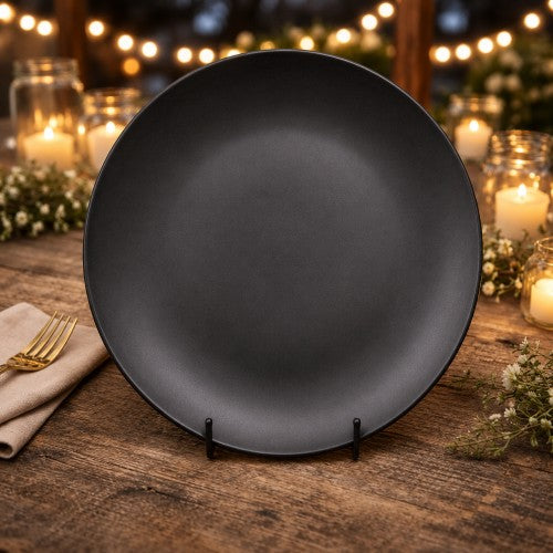 10.5" Black Matte Dinner Plate - Item #68340